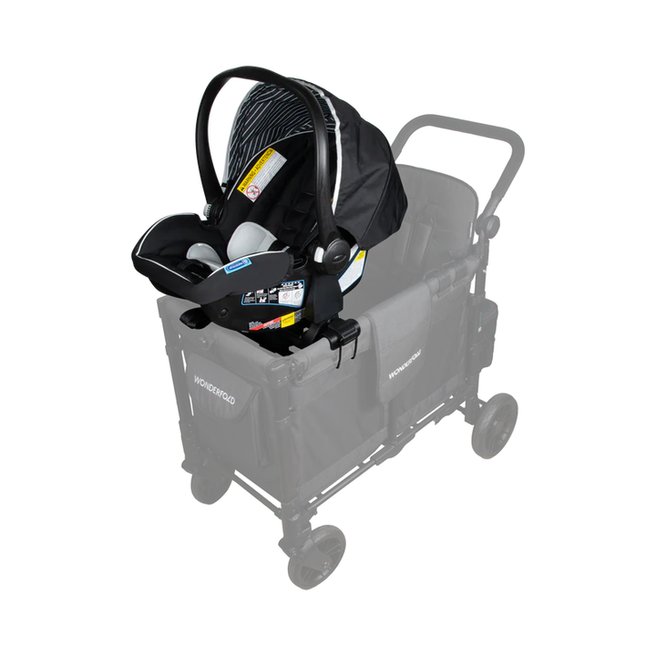 Easily convert your stroller wagon using Wonderfold W2 Car Seat Adapter for secure infant seating