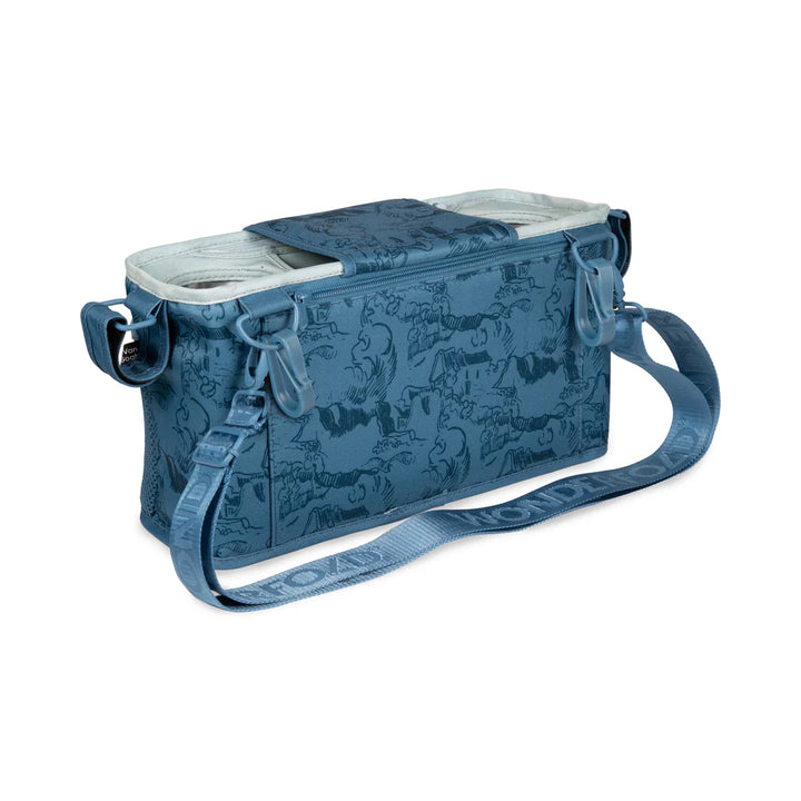 Stay organized with the Wonderfold Parent Console Van Gogh Almond Blossoms, built for wagon stroller journeys.