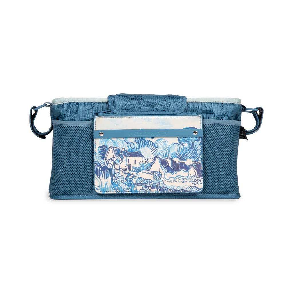 Made for convenience, the Wonderfold Parent Console Van Gogh Almond Blossom enhances any twin stroller experience.