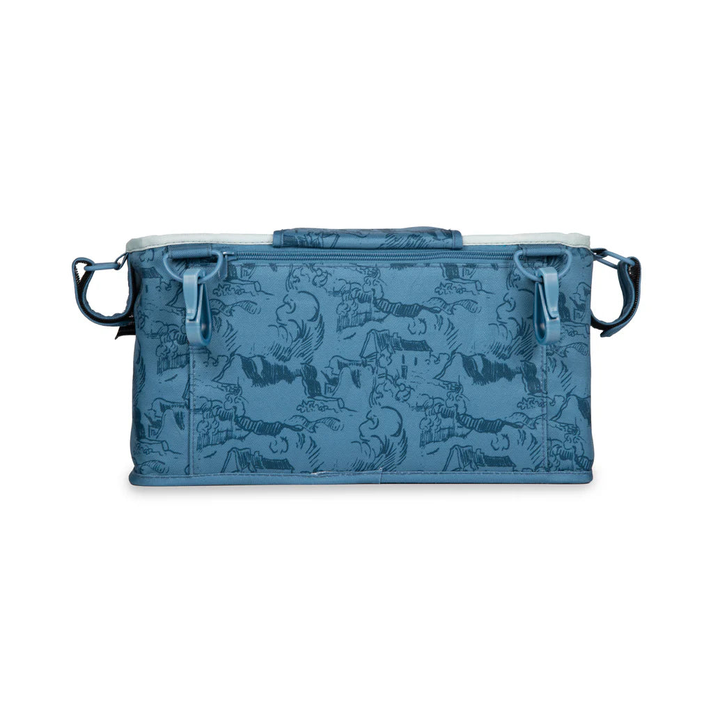 Carry everything with the Wonderfold Parent Console Van Gogh Almond Blossom, great for stroller wagon trips.