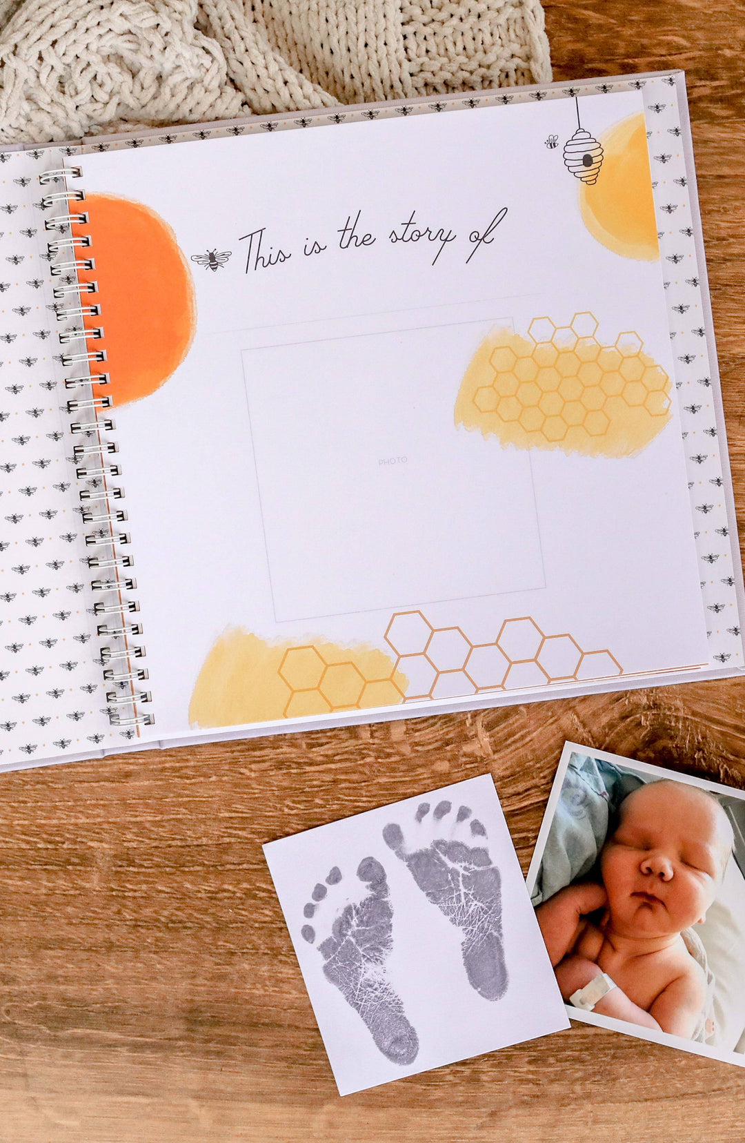 Luxury Baby Memory Book | Honey Bee