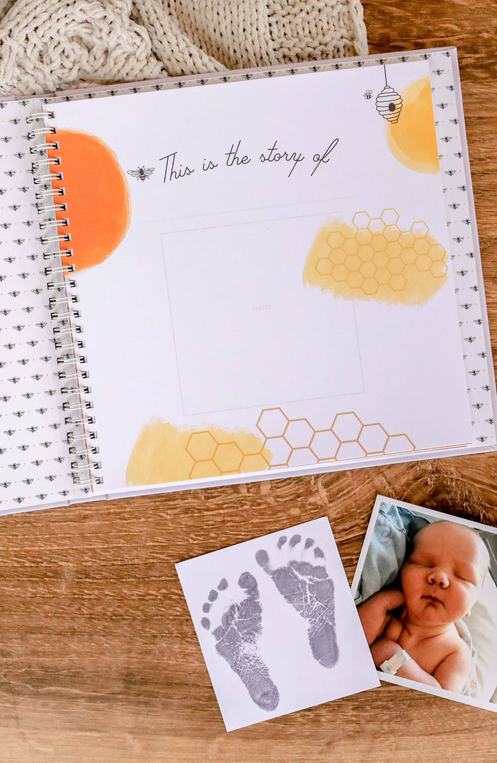 Luxury Baby Memory Book | Honey Bee
