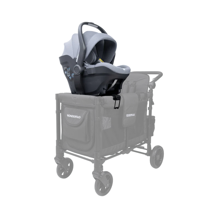 Ideal for twins stroller families, Wonderfold W2 Car Seat Adapter allows safe dual infant seating