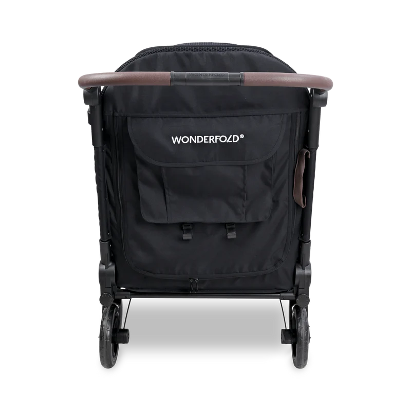 Durable black Wonderfold Hudson Pet Stroller functions as a dog stroller wagon with smooth handling and stability
