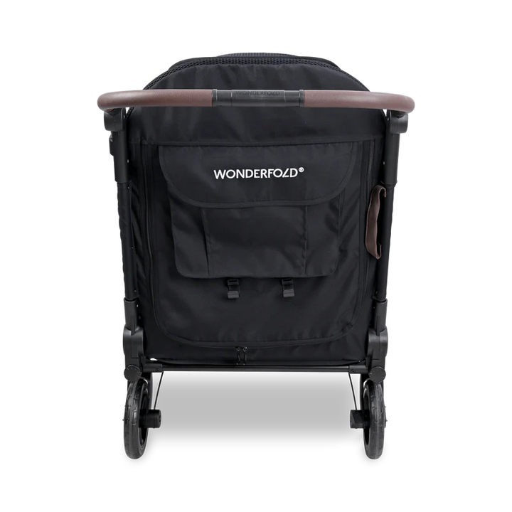Durable black Wonderfold Hudson Pet Stroller functions as a dog stroller wagon with smooth handling and stability