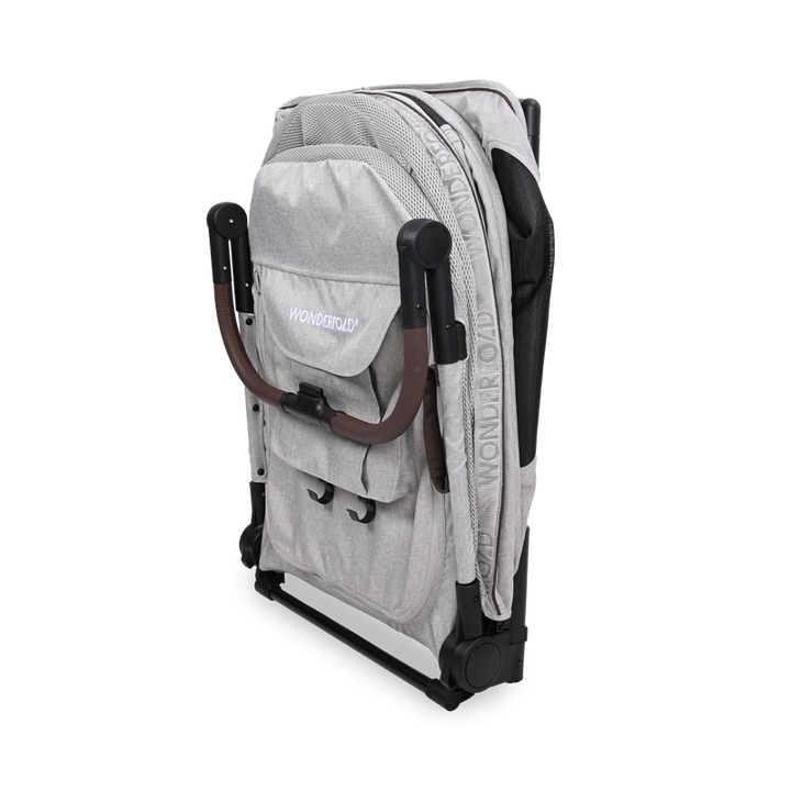 Available in light gray, Wonderfold Hudson Pet Stroller is a great pet stroller for sale with style and convenience
