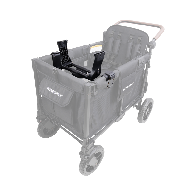 Wonderfold W4/W6 Car Seat Adapter for stroller wagon, enabling secure infant car seat attachment for smooth travel