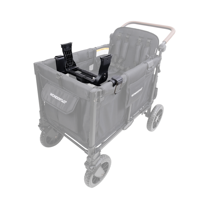 Wonderfold W4/W6 Car Seat Adapter for stroller wagon, enabling secure infant car seat attachment for smooth travel