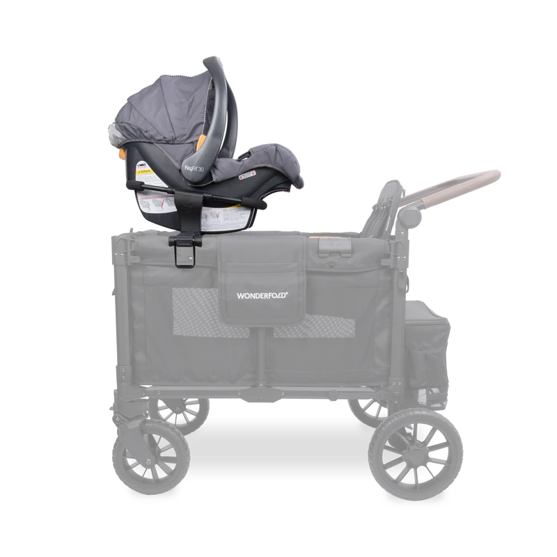 Easily convert your stroller wagon using Wonderfold W4/W6 Car Seat Adapter for safe infant seating
