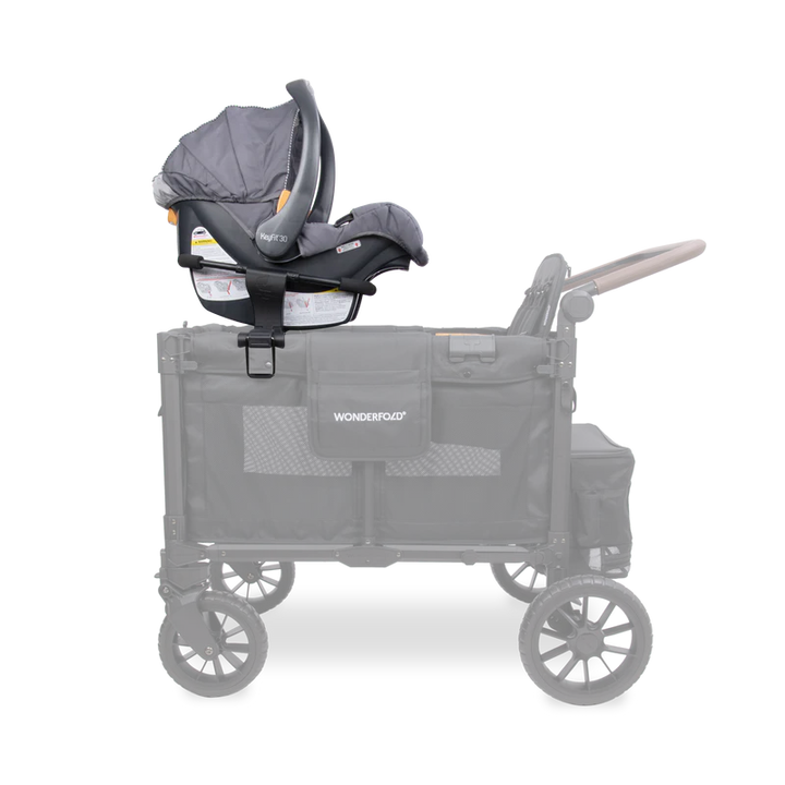 Easily convert your stroller wagon using Wonderfold W4/W6 Car Seat Adapter for safe infant seating