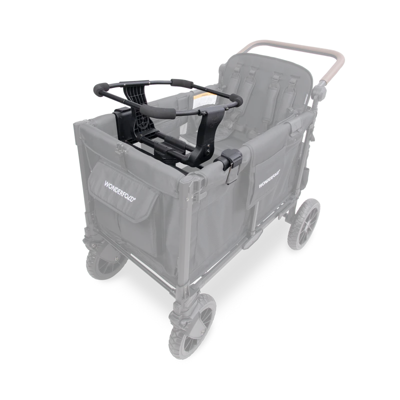 Designed for a wagon stroller, Wonderfold W4/W6 Car Seat Adapter offers safe and easy infant seat compatibility