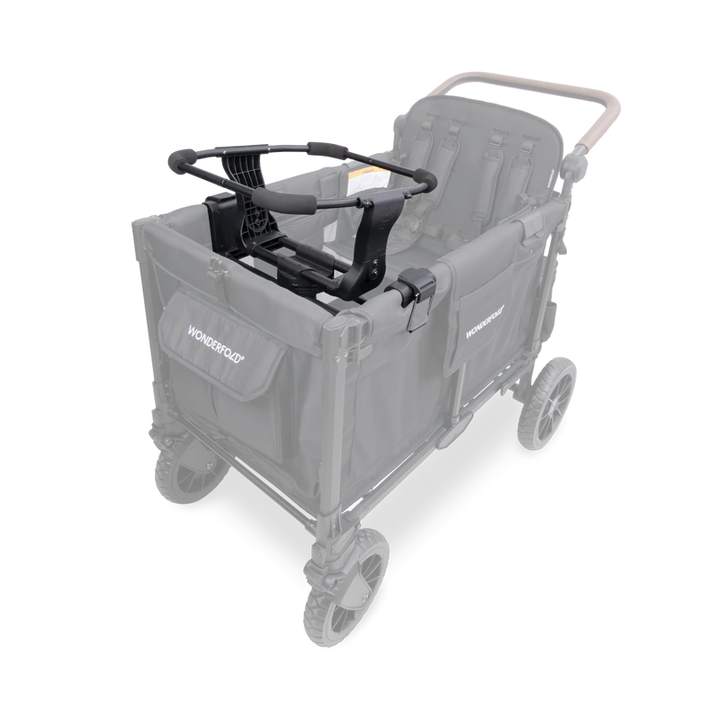 Designed for a wagon stroller, Wonderfold W4/W6 Car Seat Adapter offers safe and easy infant seat compatibility
