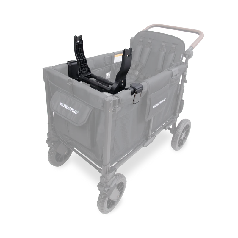 A practical double stroller solution, Wonderfold W4/W6 Car Seat Adapter ensures stable infant seat placement