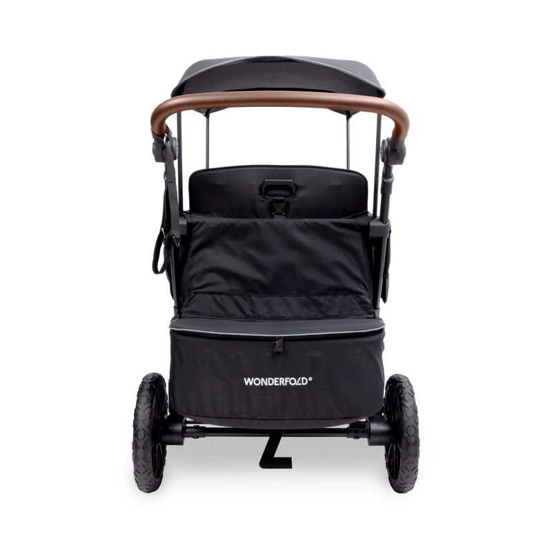 Enjoy smooth rides with the Wonderfold L4 Quad Stroller Wagon Black, perfect as a baby stroller choice.