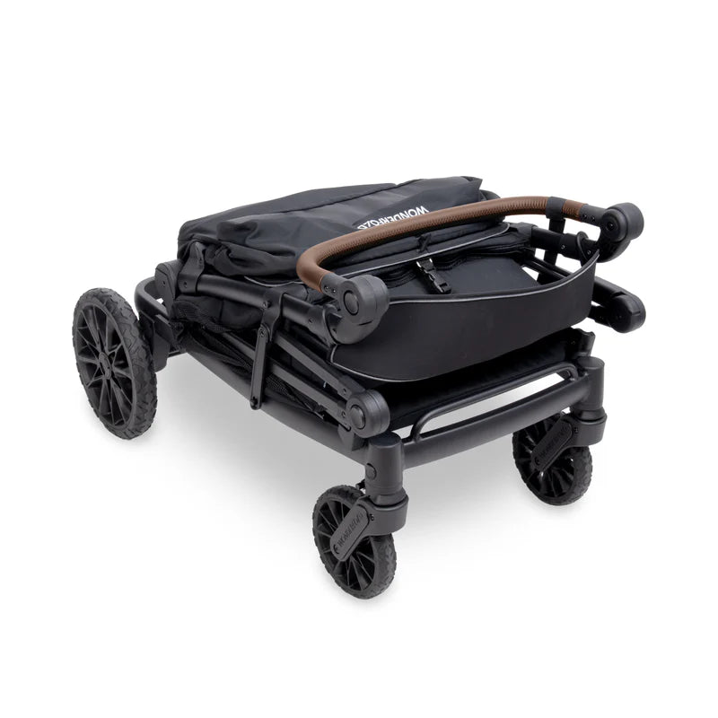 Make outings easy with the Wonderfold L4 Quad Stroller Wagon Black, a practical double stroller choice.