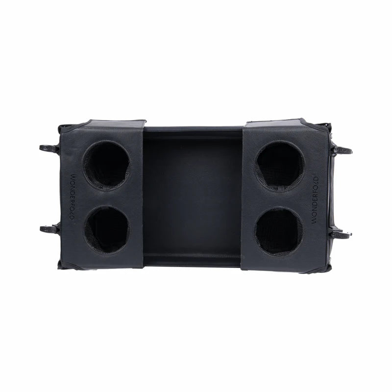 Front angle of the L2 Wonderfold Flex Snack Tray, designed to keep your best stroller wagons clean and efficient.