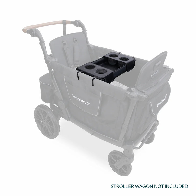 Enjoy on-the-go meals with the Wonderfold Flex Snack Tray L2, great for toddler stroller use.