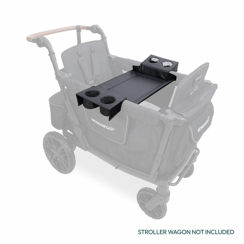 Perfect fit of the Wonderfold Flex Snack Tray for L2, simplifying snack storage in your wagon stroller.