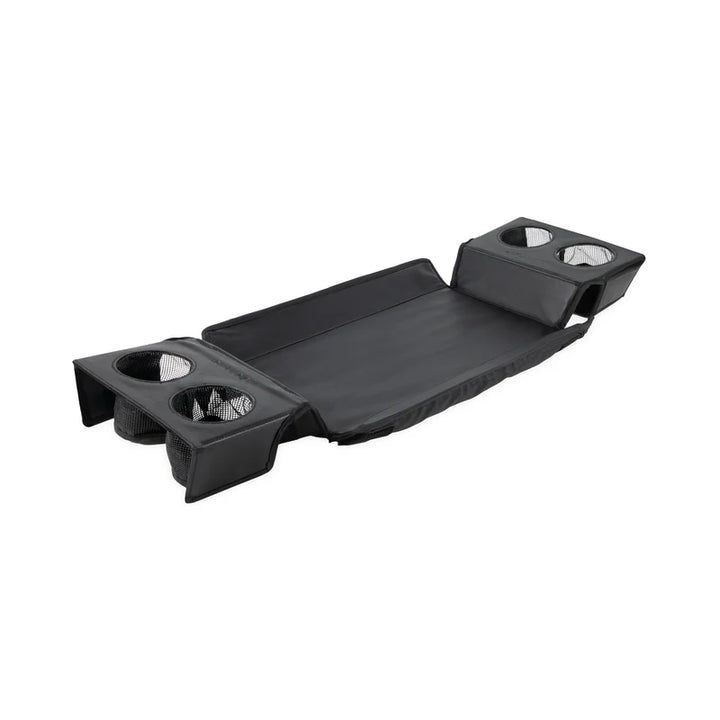 The Wonderfold W2 Flex Snack Tray is the perfect travel add-on for your best stroller wagon setup.