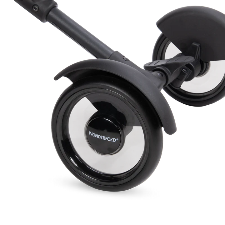 A practical double stroller solution, the Wonderfold Buddy Rider lets toddlers ride comfortably beside younger siblings