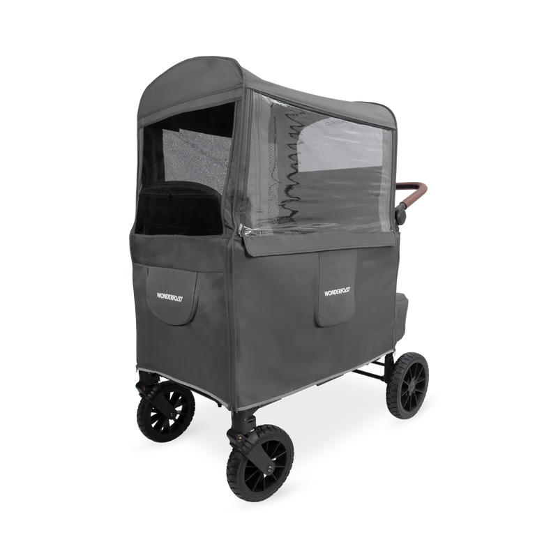 Perfect for doble stroller setups, Wonderfold Weather Cover ensures kids stay shielded during outdoor adventures