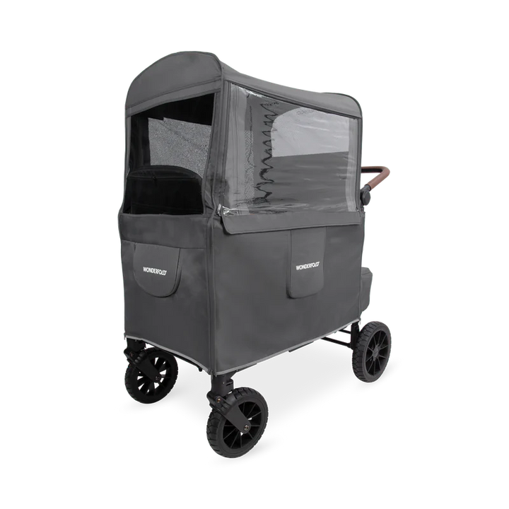 Perfect for doble stroller setups, Wonderfold Weather Cover ensures kids stay shielded during outdoor adventures