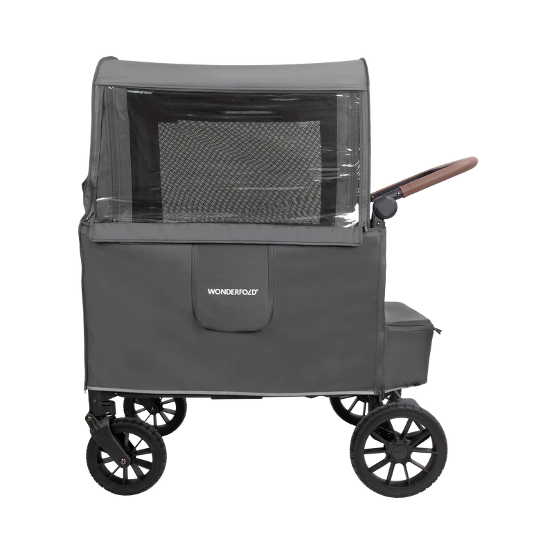 Stay prepared with Wonderfold Weather Cover for stroller wagon, offering clear windows and weather protection