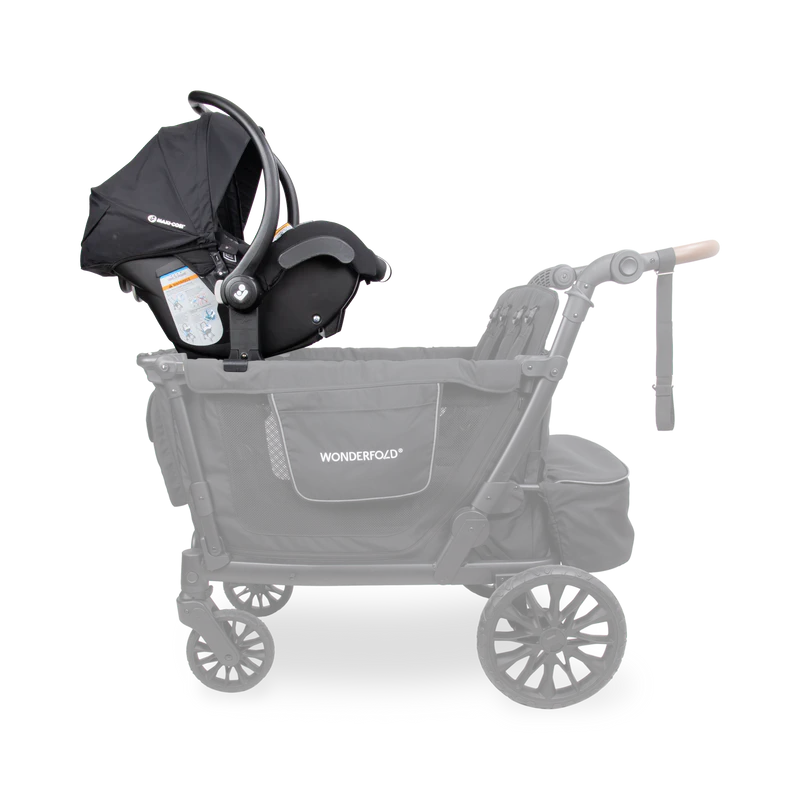 A practical double stroller upgrade, Wonderfold L4 Car Seat Adapters provide secure infant seat support