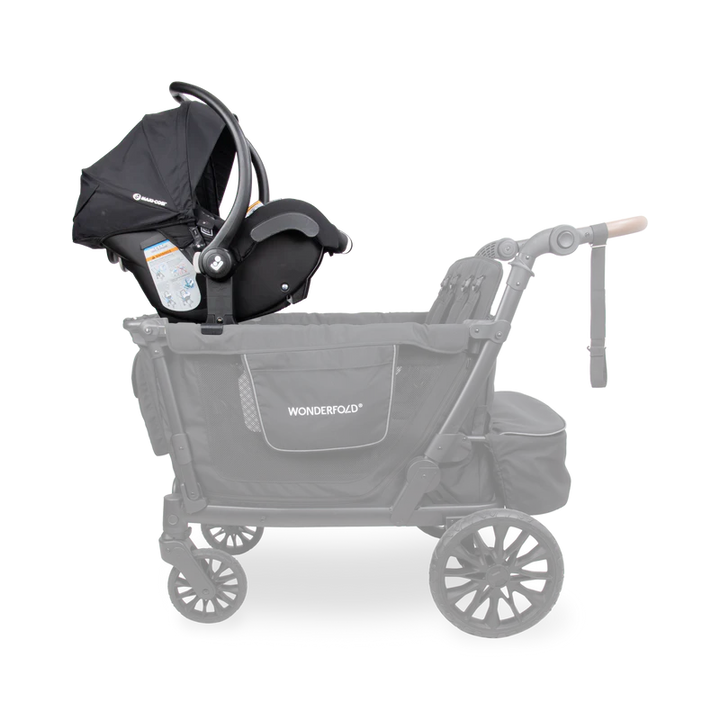 A practical double stroller upgrade, Wonderfold L4 Car Seat Adapters provide secure infant seat support