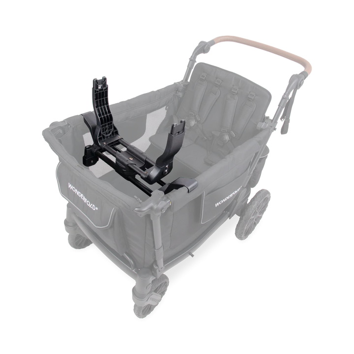 A smart double stroller solution, Wonderfold L4 Car Seat Adapters ensure stable and secure infant seat placement