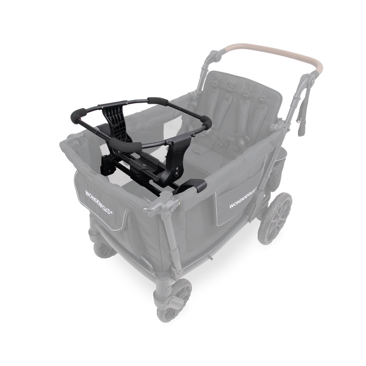 Designed for a wagon stroller, Wonderfold L4 Car Seat Adapters provide a safe and simple way to connect infant seats