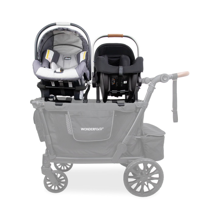 Ideal for twins stroller needs, Wonderfold L4 Car Seat Adapters allow safe seating for multiple infants