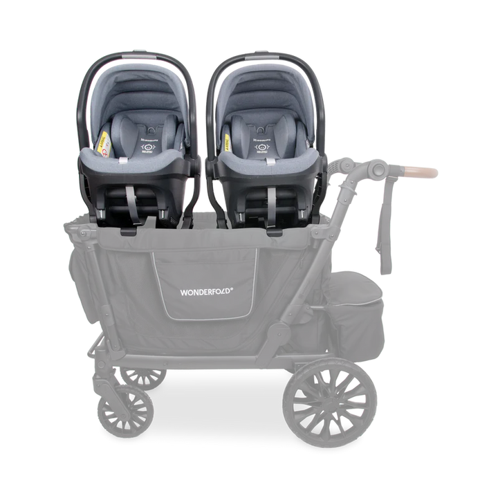 Complete your double stroller system with Wonderfold L4 Car Seat Adapters for smooth, secure rides