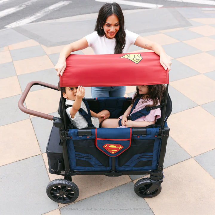 Designed for twins stroller setups, Wonderfold Elite/Luxe Pro Accessory Kit offers shade and storage solutions