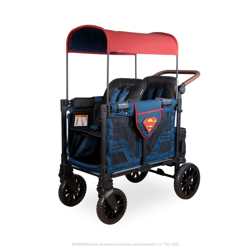 Blending bold colors, the blue and red Wonderfold W2 Luxe Pro best baby stroller delivers both function and personality