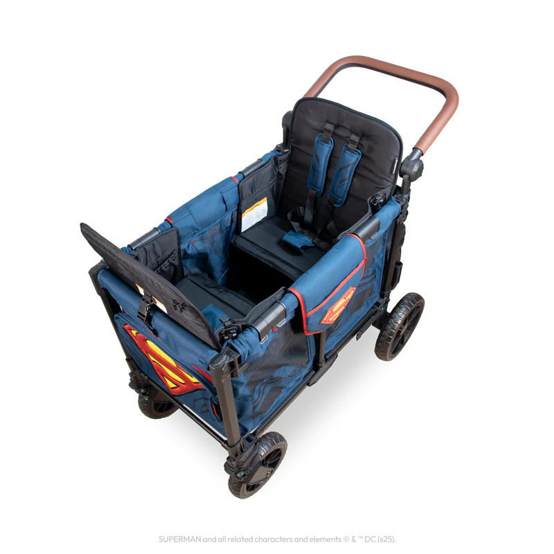 All-terrain superman Wonderfold W2 Elite Pro Stroller Wagon enhances twins stroller outings with smooth mobility