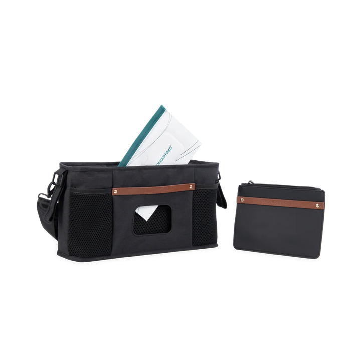 Upgrade your best baby stroller with the Black Wonderfold Parent Console featuring smart organization