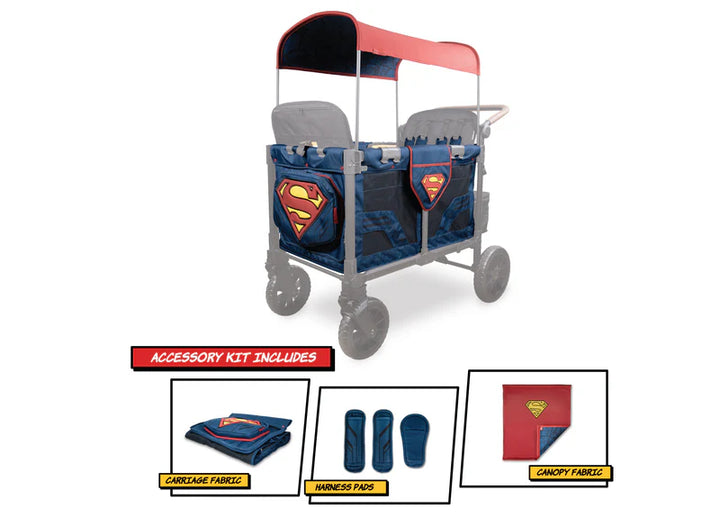 Enhance your stroller wagon experience with Wonderfold Elite/Luxe Pro Accessory Kit for shade and storage solutions
