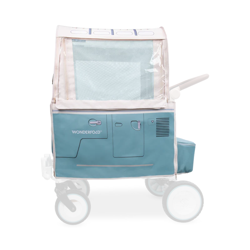 Bondi Blue Wonderfold Volkswagen Weather Cover is a must-have stroller accessories item for rainy and windy days