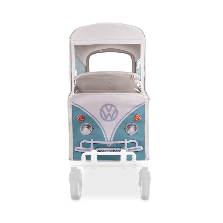 Upgrade to the best baby stroller setup with Bondi Blue Wonderfold Volkswagen Weather Cover for year-round use