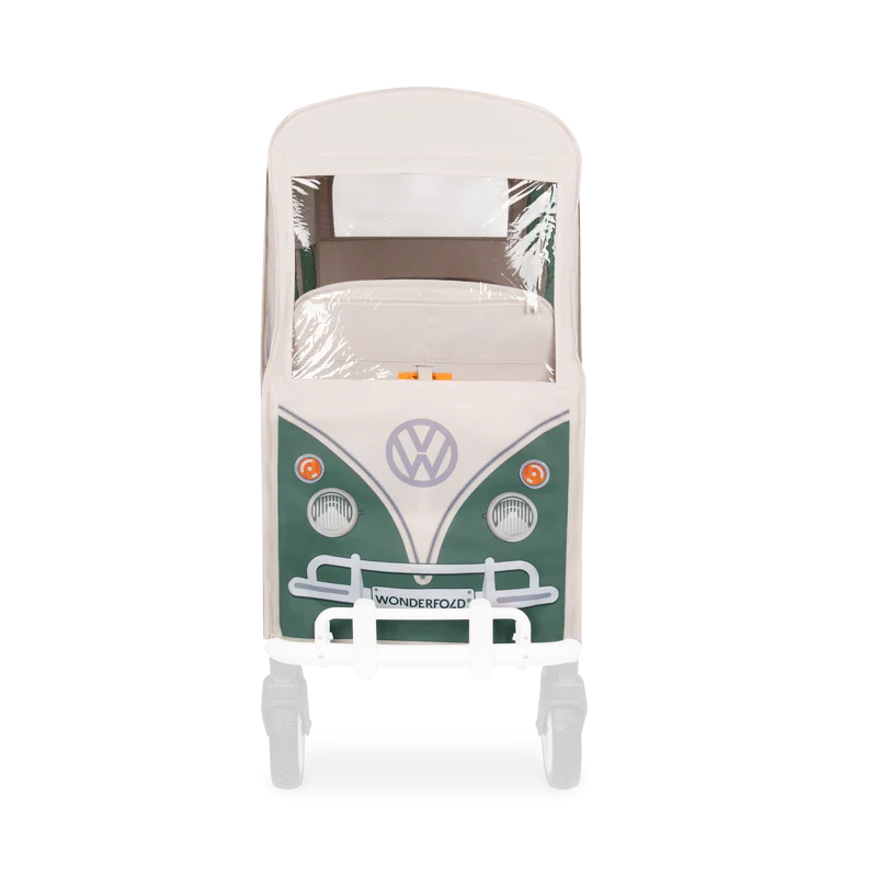 Enhance stroller wagon accessories using Sage Green Wonderfold Volkswagen Weather Cover for secure, easy fit