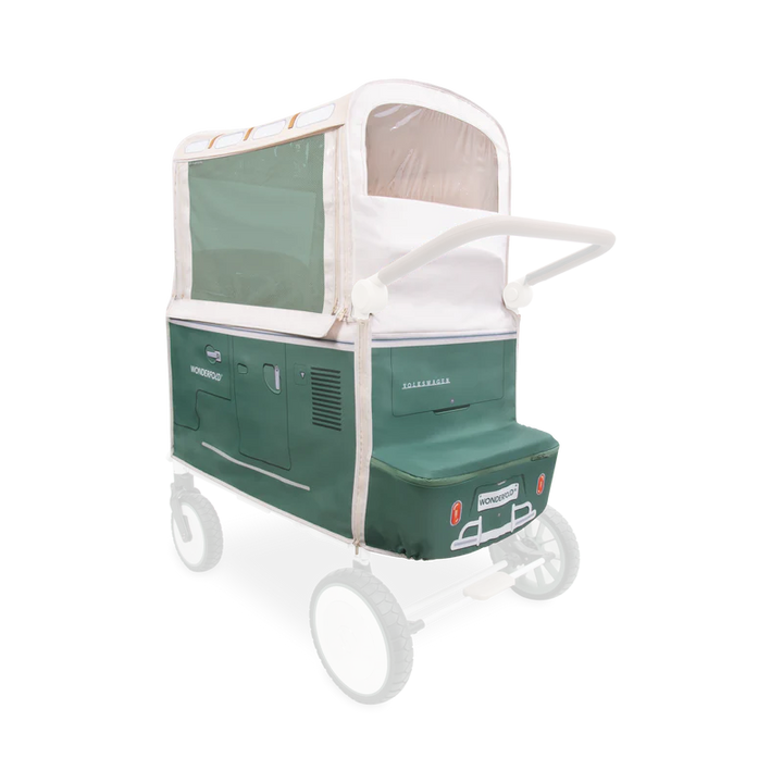 Designed for wagon stroller versatility, Sage Green Wonderfold Volkswagen Weather Cover delivers reliable outdoor protection