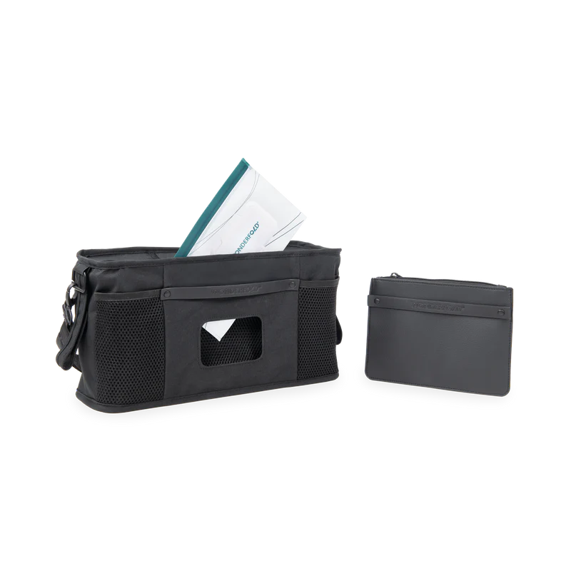 Designed for busy parents, jet black Wonderfold Parent Console upgrades the best baby stroller with convenience