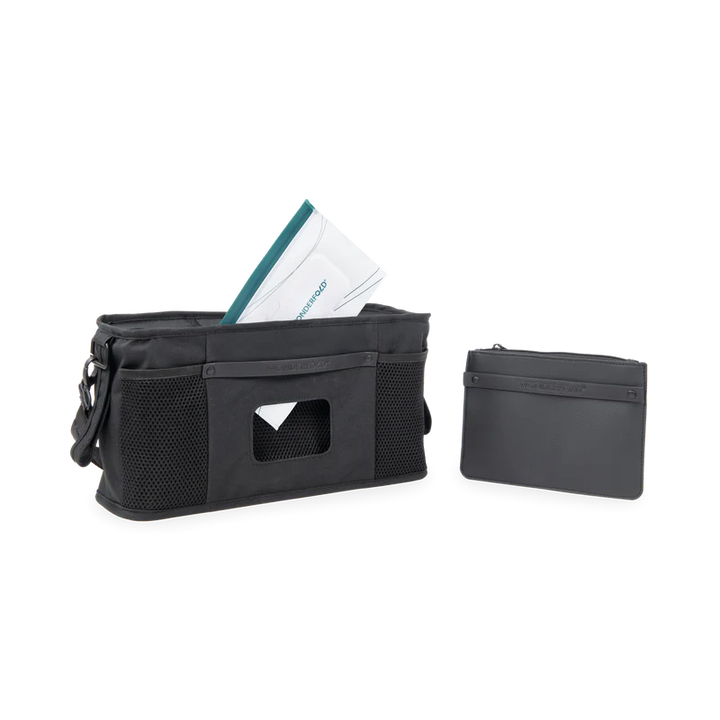 Designed for busy parents, jet black Wonderfold Parent Console upgrades the best baby stroller with convenience