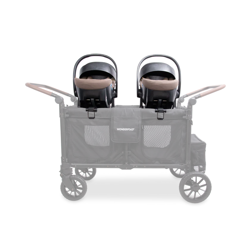 Designed for doble stroller use, Wonderfold W4/W6 Car Seat Adapter ensures a snug and stable fit