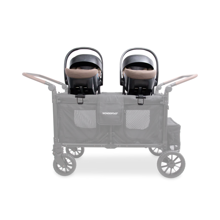 Designed for doble stroller use, Wonderfold W4/W6 Car Seat Adapter ensures a snug and stable fit