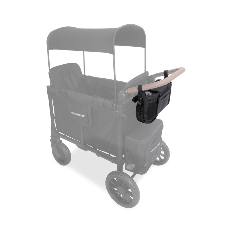 Everyday carry made simple with jet black Wonderfold Parent Console from stroller accessories collection
