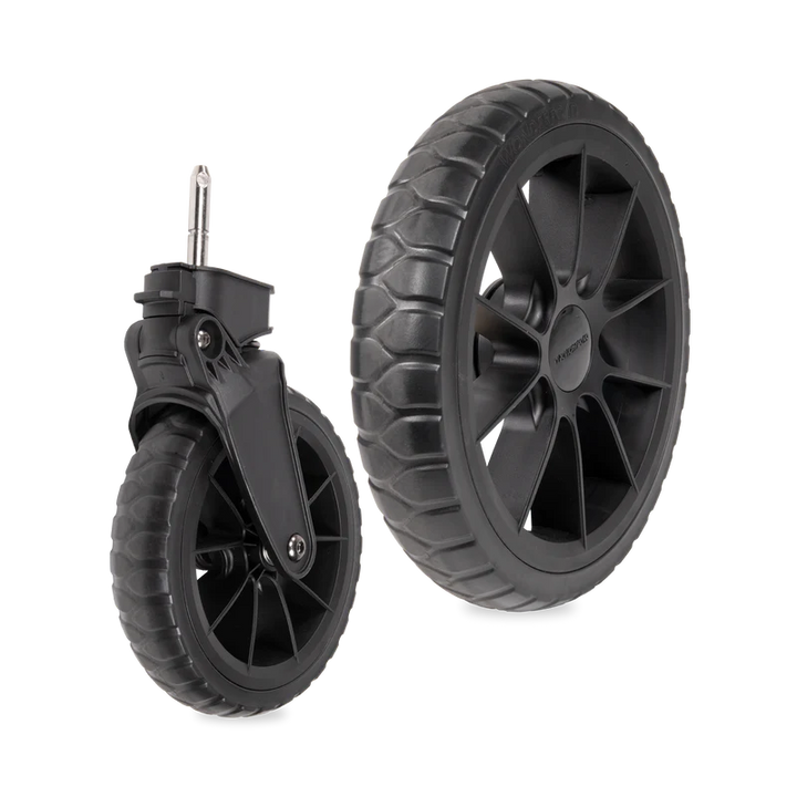 Enhance your twins stroller with Wonderfold W-Pro Series All Terrain XL Wheels with PU Tires for better traction outdoors