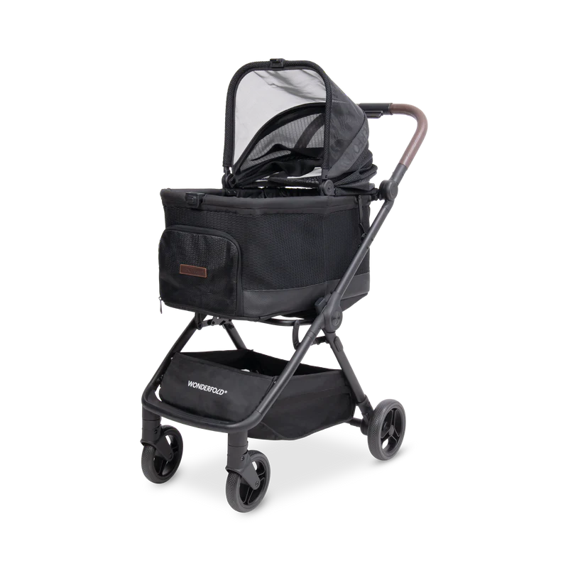 Designed for comfort, Wonderfold Bella Pet Stroller works perfectly as a cat stroller with breathable mesh panels