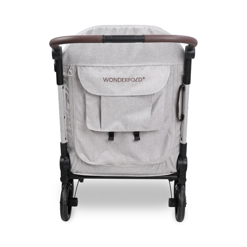 Luxury meets function in Light Gray Wonderfold Hudson Pet Stroller, a high-end luxury pet stroller for modern lifestyles